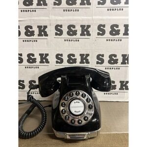 VTG TELEPHONE CLASSIC PHONE METRO RETRO BLACK PUSH BUTTON DIAL PHONE PF PRODUCTS